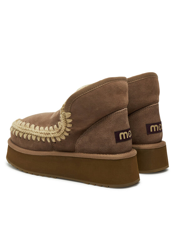 Mou Mou Śniegowce Mini Eskimo Platform Boot FW681000A Brązowy