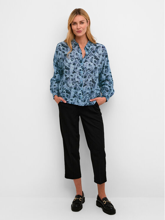 Kaffe Kaffe Srajca Sus 10508170 Modra Regular Fit
