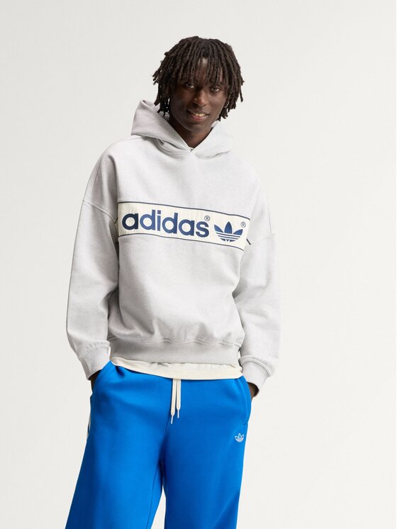 adidas adidas Bluza 172473 Szary jasny Oversize