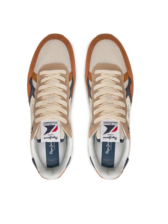 Pepe Jeans Pepe Jeans Sneakersy Brit Mix M PMS40006 Hnedá