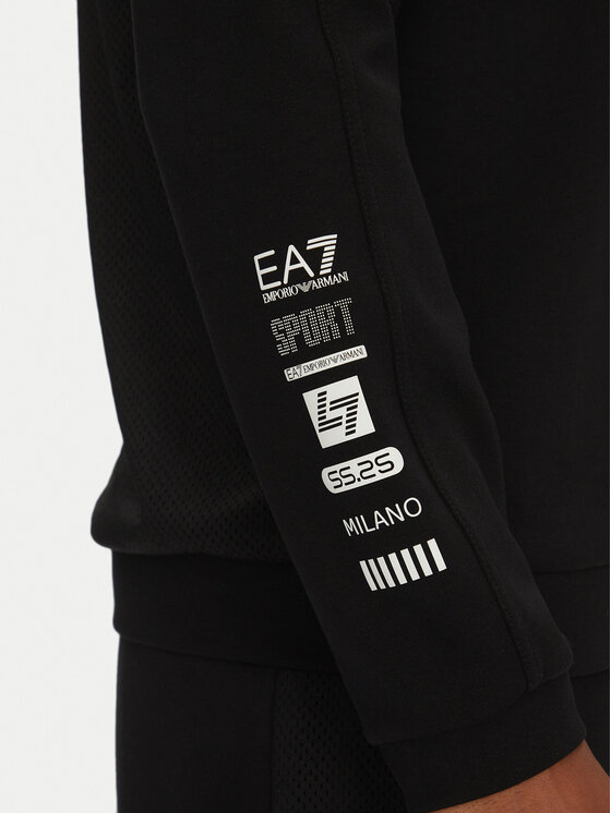 EA7 Emporio Armani EA7 Emporio Armani Mikina 7M000324 AF12660 UC001 Černá Regular Fit