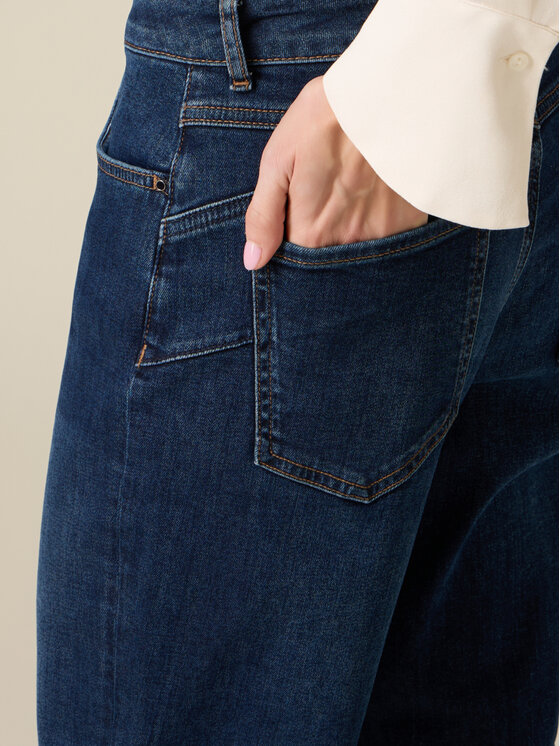 Oltre Oltre Jeansy P452R008858N034 Niebieski Boy Fit