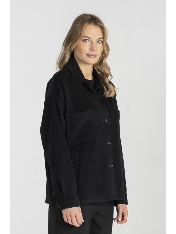 Deni Cler Milano Deni Cler Milano Kurtka przejściowa W-DC-9050-E5-B3-90-1 Czarny Oversize