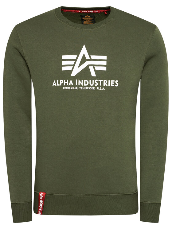 Alpha Industries Alpha Industries Bluza Basic Sweater 178302 Zielony Regular Fit