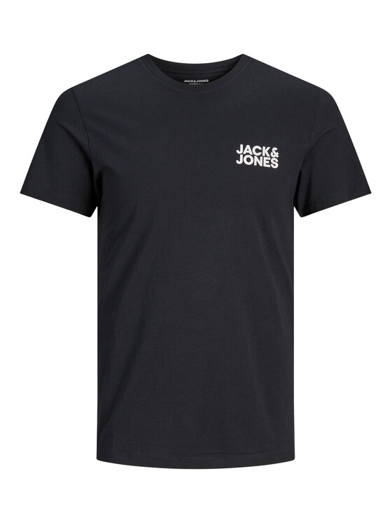 Jack & Jones Jack & Jones T-Shirt Corp Logo 12151955 Czarny Slim Fit