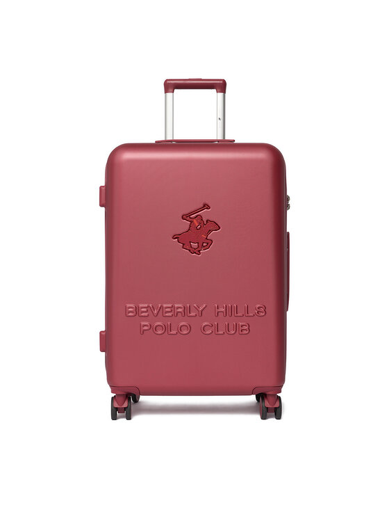 Beverly Hills Polo Club Walizka średnia CEO-BHPC-M-004-08-BURGUNDY Bordowy