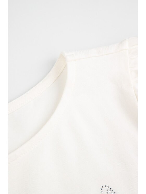 Coccodrillo Coccodrillo T-Shirt WC6143202EJG-003 Kremowy Regular Fit