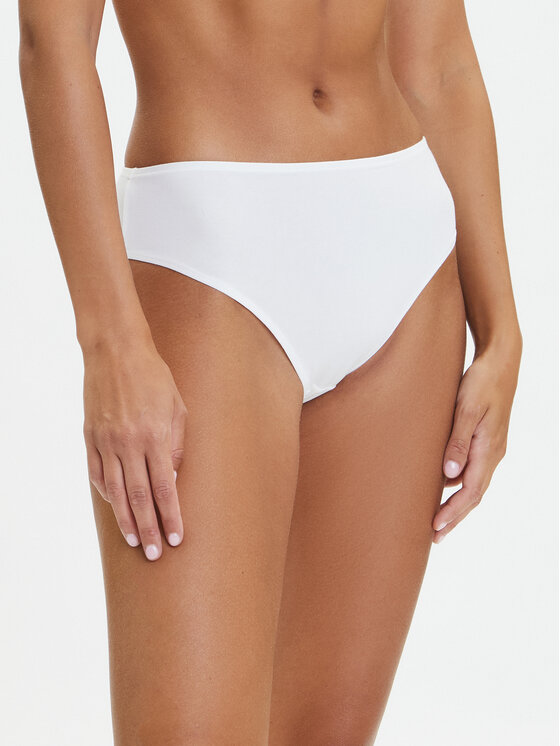 Hunkemöller Hunkemöller Mutande classiche a vita alta 302036 Bianco