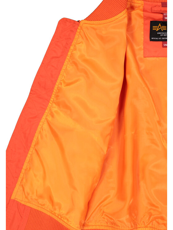 Alpha Industries Alpha Industries Kurtka bomber MA-1 TT Two Tone Bomber Jacket Kids Pomarańczowy Regular Fit