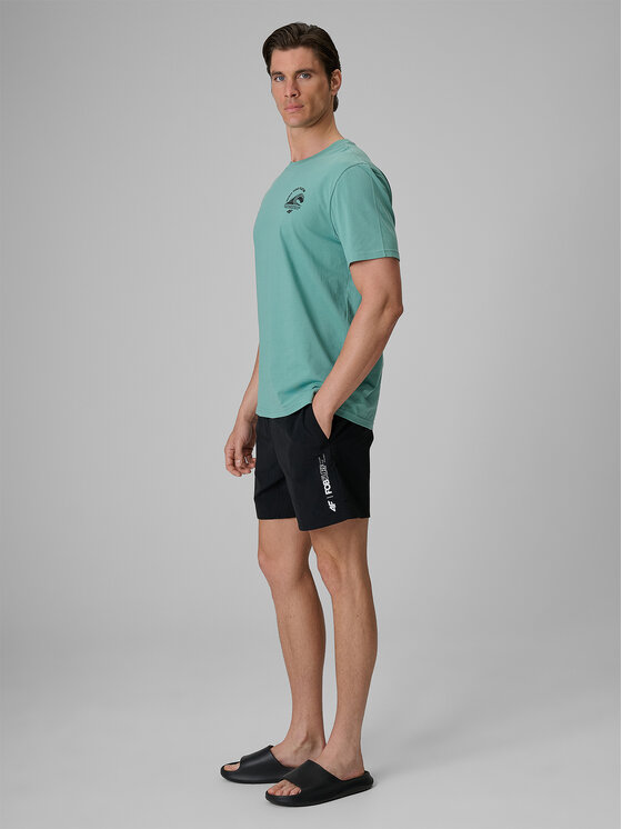 4F 4F Szorty kąpielowe FOB SUMMER Czarny Regular Fit