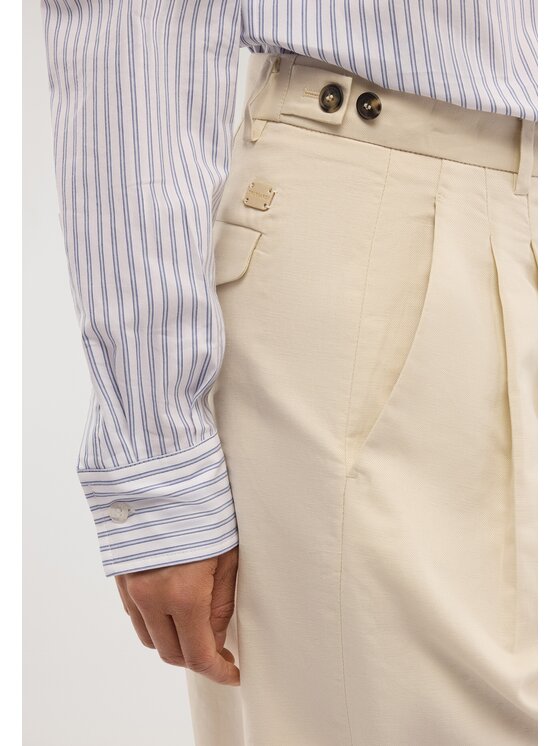 Trussardi Trussardi Szorty materiałowe P268A002348N002 Kremowy Regular Fit