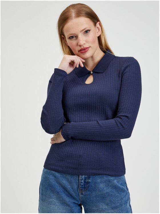Orsay Orsay T-Shirt 105106-526000__S Niebieski Regular Fit