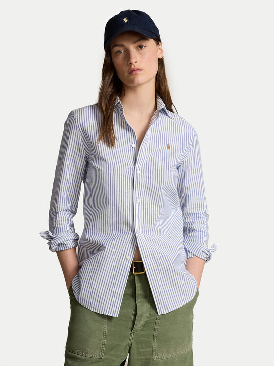 Polo Ralph Lauren Polo Ralph Lauren Särk 211941508001 Sinine Slim Fit