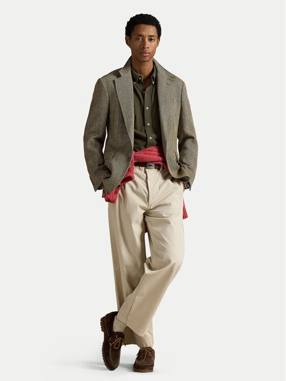 Polo Ralph Lauren Polo Ralph Lauren Риза 710654408111 Зелен Regular Fit