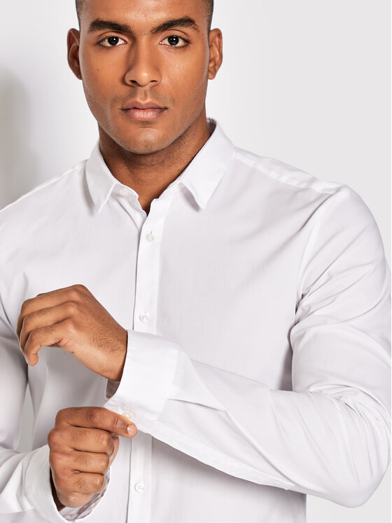HUGO Hugo Cămașă Ero3-W 50475687 Alb Extra Slim Fit