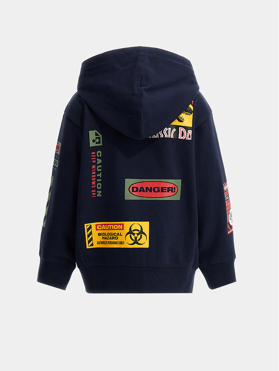 Original Marines Original Marines Pulóver DDAV2638B Sötétkék Regular Fit