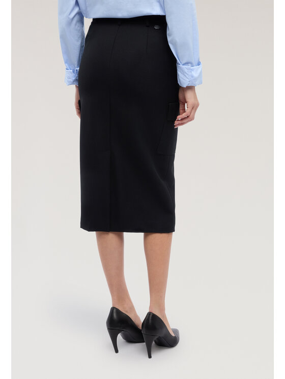 Trussardi Trussardi Spódnica midi 1182A000663N033 Czarny Regular Fit