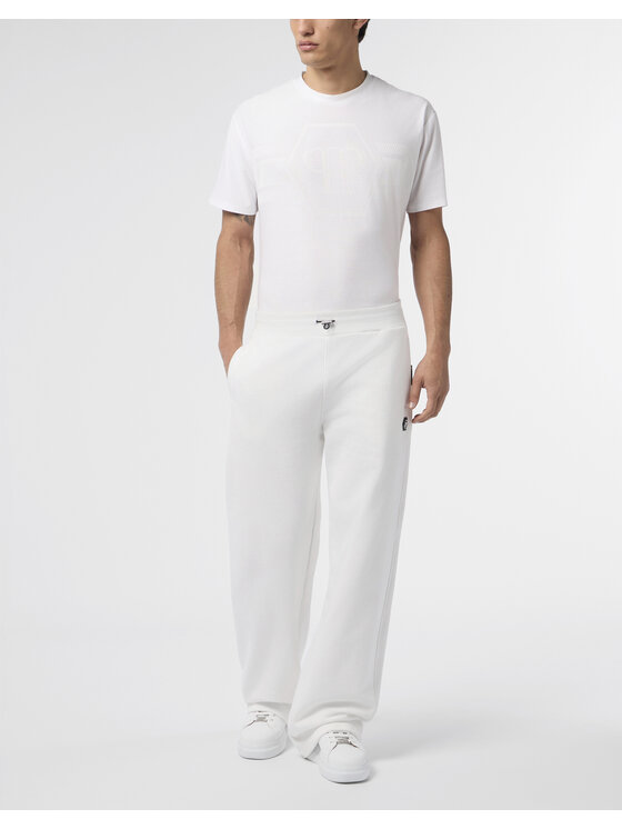 PHILIPP PLEIN PHILIPP PLEIN Spodnie dresowe 29835 Biały Jogger Fit
