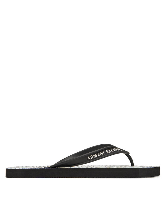 Armani Exchange Armani Exchange Šlepetės per pirštą XUQ002 XV676 N814 Juoda