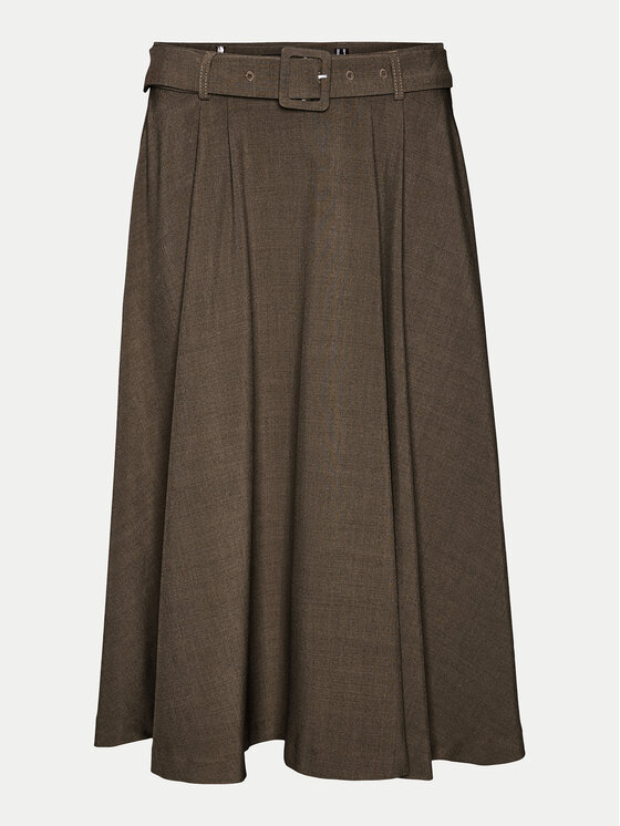 Vero Moda Vero Moda Gonna a trapezio Tarisa 10318628 Marrone Regular Fit