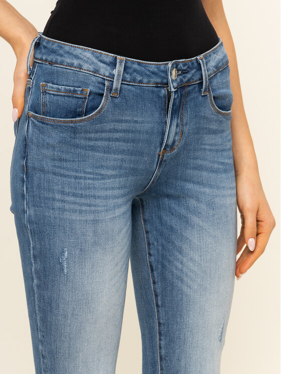 Jeansy Skinny Fit Annette W01A99 D3XR1 Blu scuro