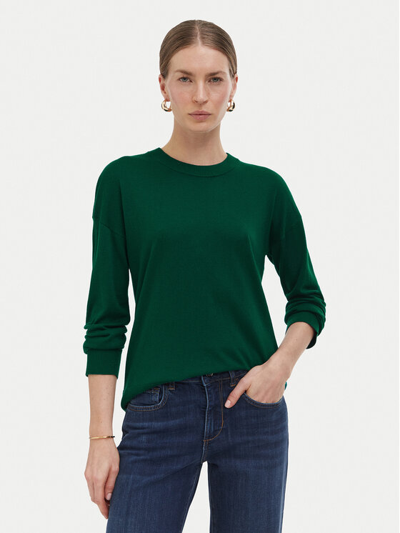 Liu Jo Пуловер WF6418 MA16R Тъмнозелен Regular Fit