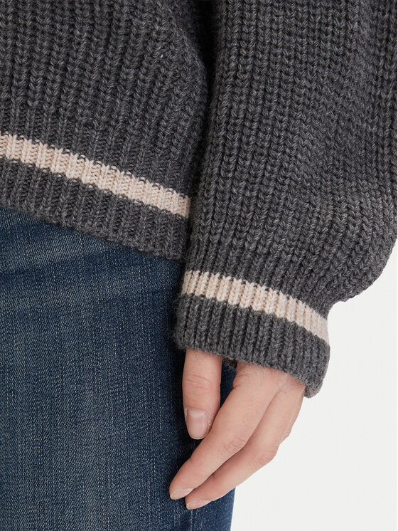 ViCOLO ViCOLO Kardiganas 55072F Pilka Regular Fit