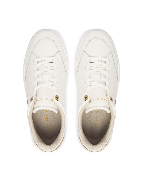 Tommy Hilfiger Tommy Hilfiger Sneakersy Th Chic Cupsole FW0FW09106 Écru