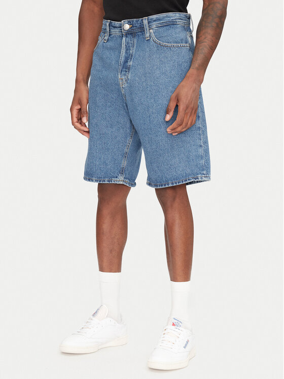 Jack&Jones Szorty jeansowe Alex 12269532 Niebieski Baggy Fit