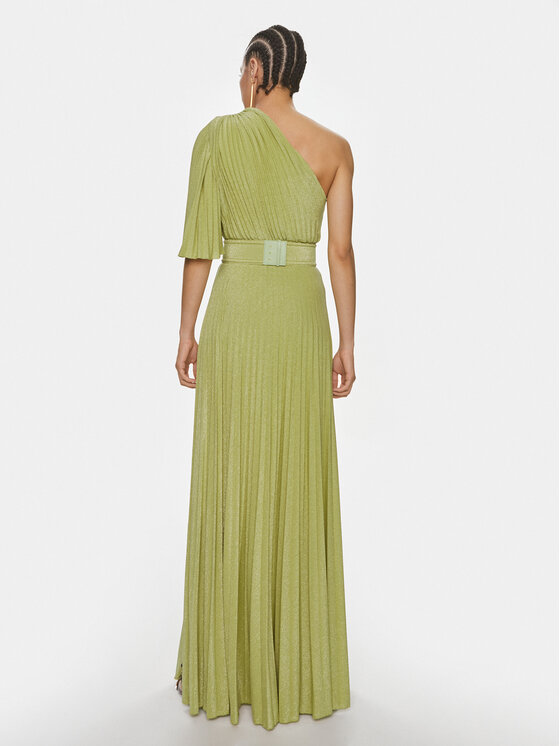 Elisabetta Franchi Elisabetta Franchi Sukienka wieczorowa AB-534-41E2-V680 Zielony Regular Fit