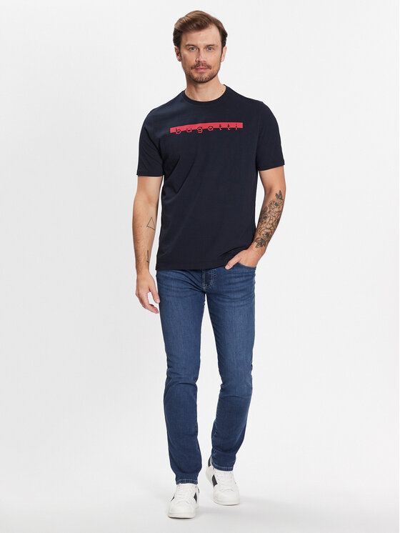 T-shirt 8350 35080 Blu scuro Regular Fit