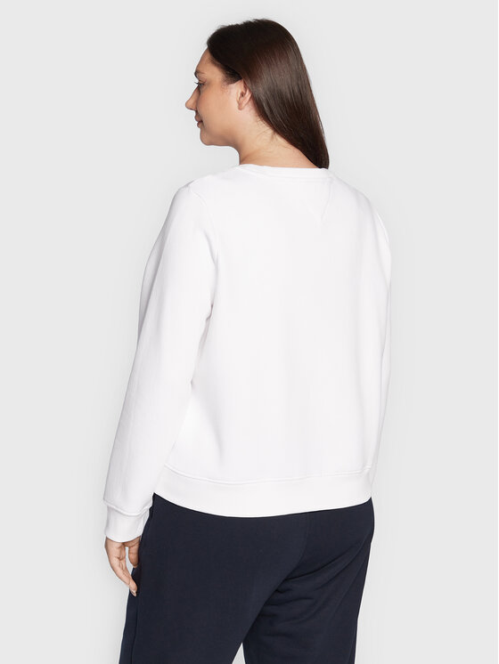 Felpa Essential Logo DW0DW12033 Bianco Regular Fit...