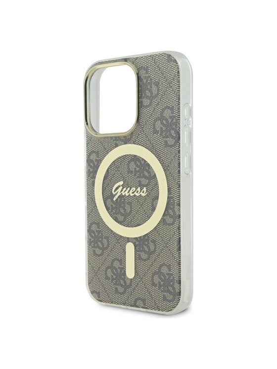 Guess Guess Etui na telefon Apple iPhone 16 Pro Max Brązowy