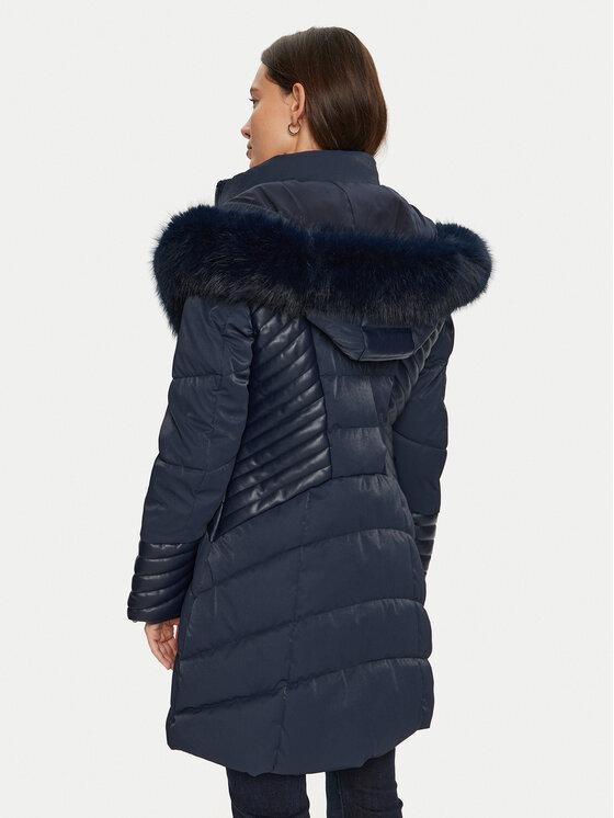 Guess Guess Daunenjacke New Oxana W4BL61 WGLZ0 Dunkelblau Regular Fit
