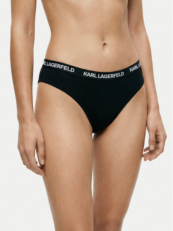 KARL LAGERFELD KARL LAGERFELD Σετ στρινγκ B1W47031 Μαύρο