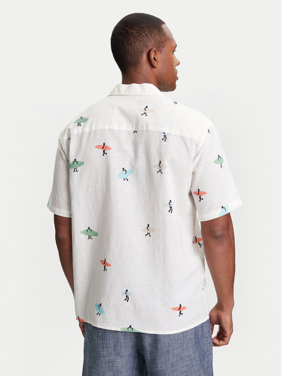 United Colors Of Benetton United Colors Of Benetton Koszula 5HPWUQ05B Beżowy Regular Fit