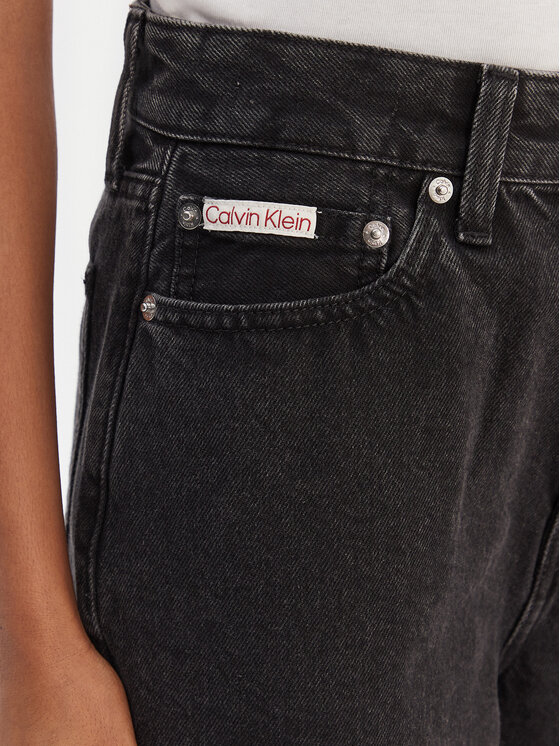 Calvin Klein Jeans Calvin Klein Jeans Jeans hlače LV047E627G Črna Barrel Fit