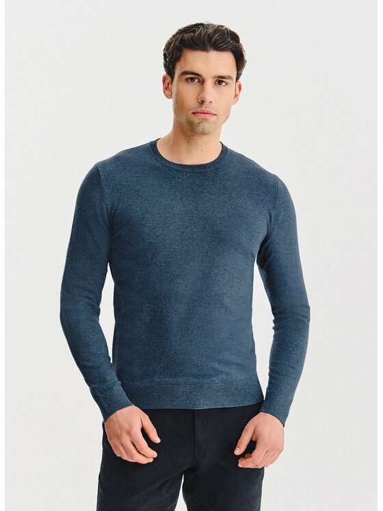 Pako Lorente Pako Lorente Sweter P25WF-2X-017 Granatowy Classic Fit