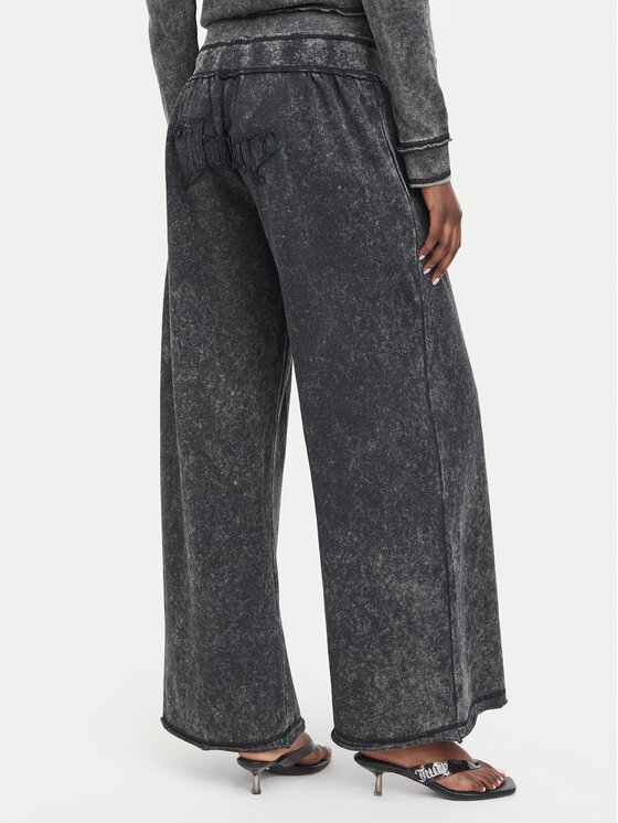 Juicy Couture Juicy Couture Pantaloni trening JCWBJ226321 Negru Relaxed Fit