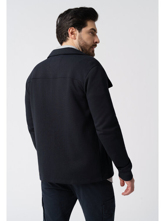 Volcano Volcano Bluza JB-OAK Granatowy Regular Fit