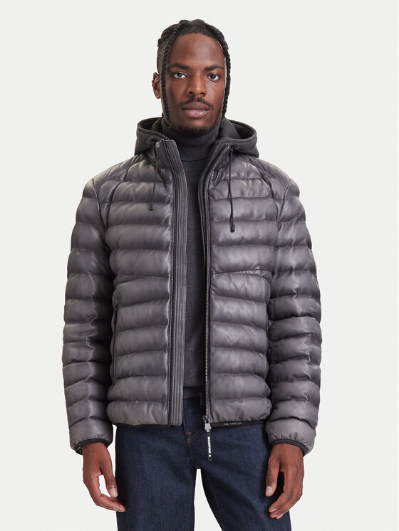 Milestone Milestone Lederjacke MSHarvey 631068 60905 Dunkelgrau Regular Fit