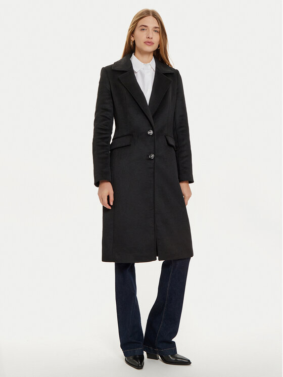 Manteau noir guess shop