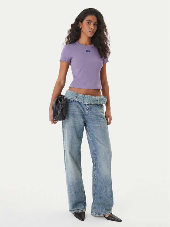 HUGO HUGO T-krekls Baby 50510749 Violets Slim Fit