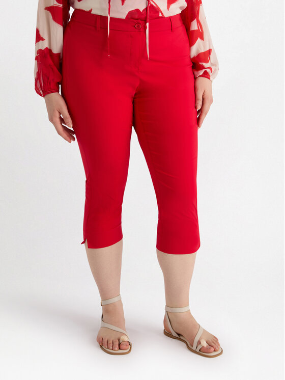Fiorella Rubino Fiorella Rubino Spodnie materiałowe P143L102165N016 Czerwony Slim Fit