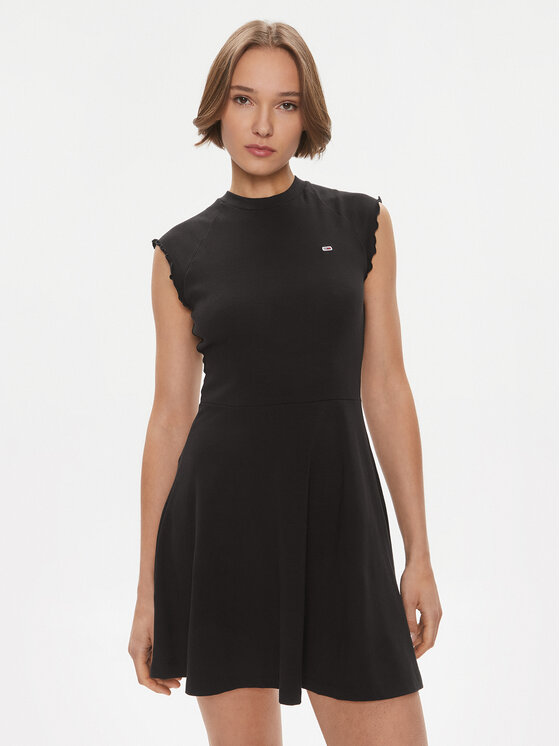 Tommy Jeans Tommy Jeans Повсякденна сукня Babylock DW0DW17928 Чорний Regular Fit