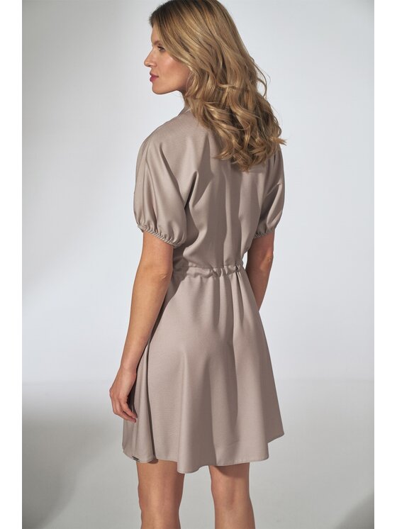 FIGL FIGL Šaty M739 Béžová Regular Fit