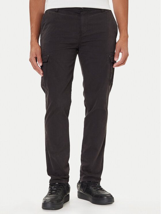 Mustang Mustang Riidest püksid Daytona 1016826 Must Slim Fit
