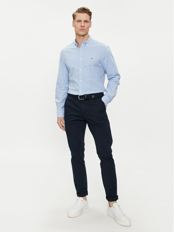Tommy Hilfiger Tommy Hilfiger Košile 1985 MW0MW29968 Světle modrá Regular Fit