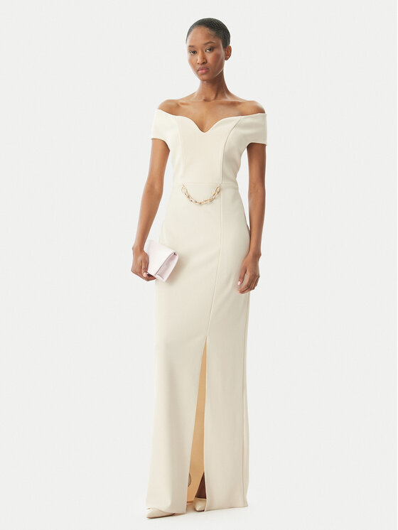 Rinascimento Rinascimento Abendkleid CFC0123610003 Beige Regular Fit