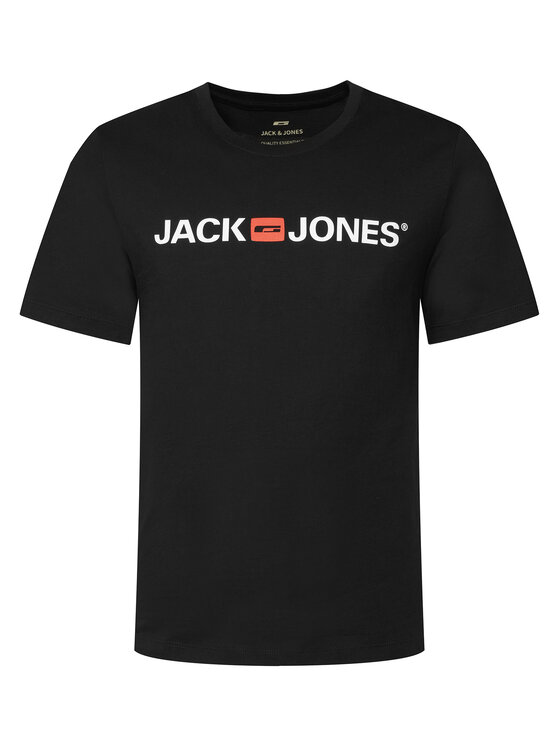 Jack & Jones Jack & Jones T-Shirt Jjecorp Logo 12137126 Černá Slim Fit